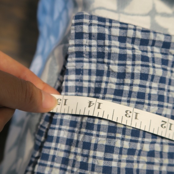 Urban Outfitters BDG Darren Seersucker Skirt Plaid Mini Preppy Academia Blue - Picture 8 of 9